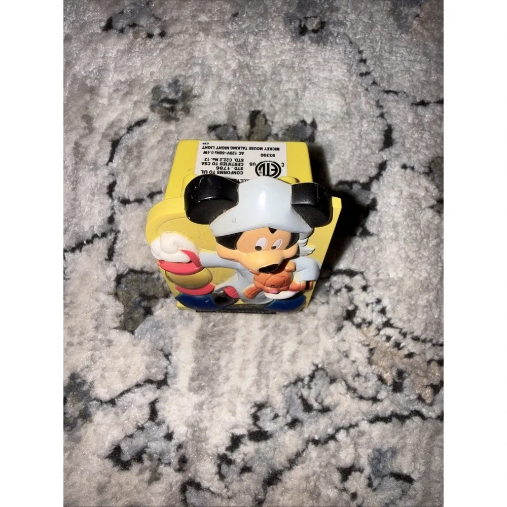 Disney Mickey Mouse Talking Night Light by King America WORKS!